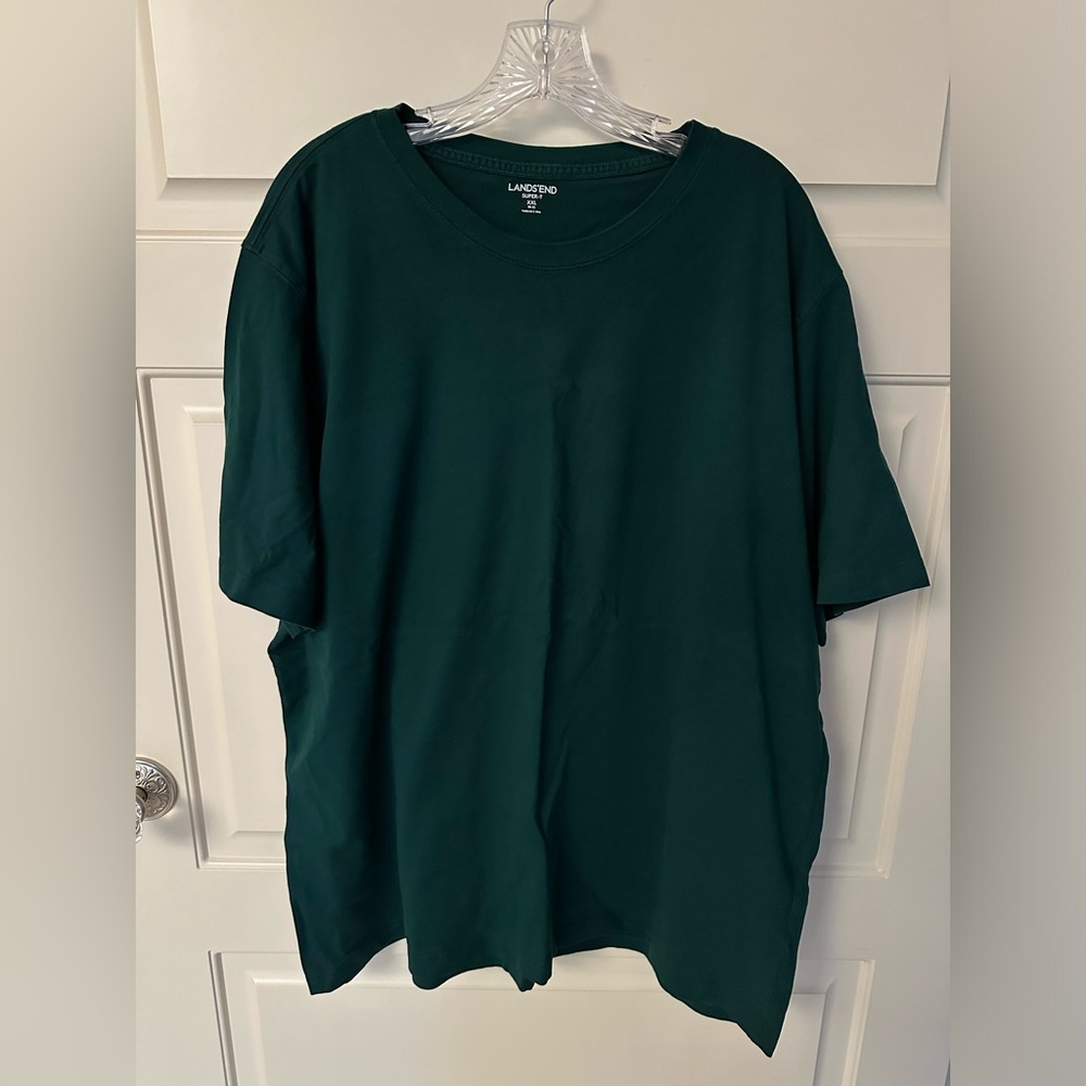 Lands’ End - Men’s Super T Shortsleeved T-shirt in Dark Green